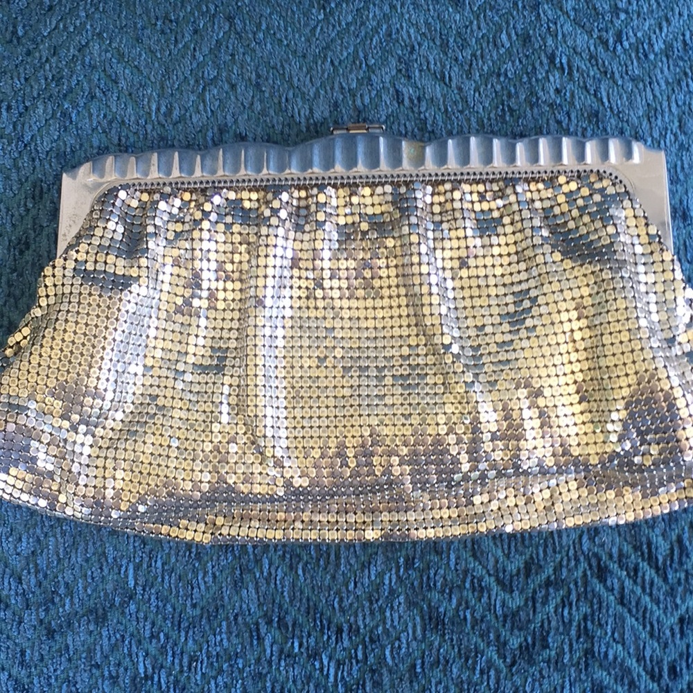 Vintage silver clutch purse